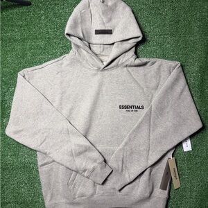 Fear of God Essentials Light Gray Hoodie
